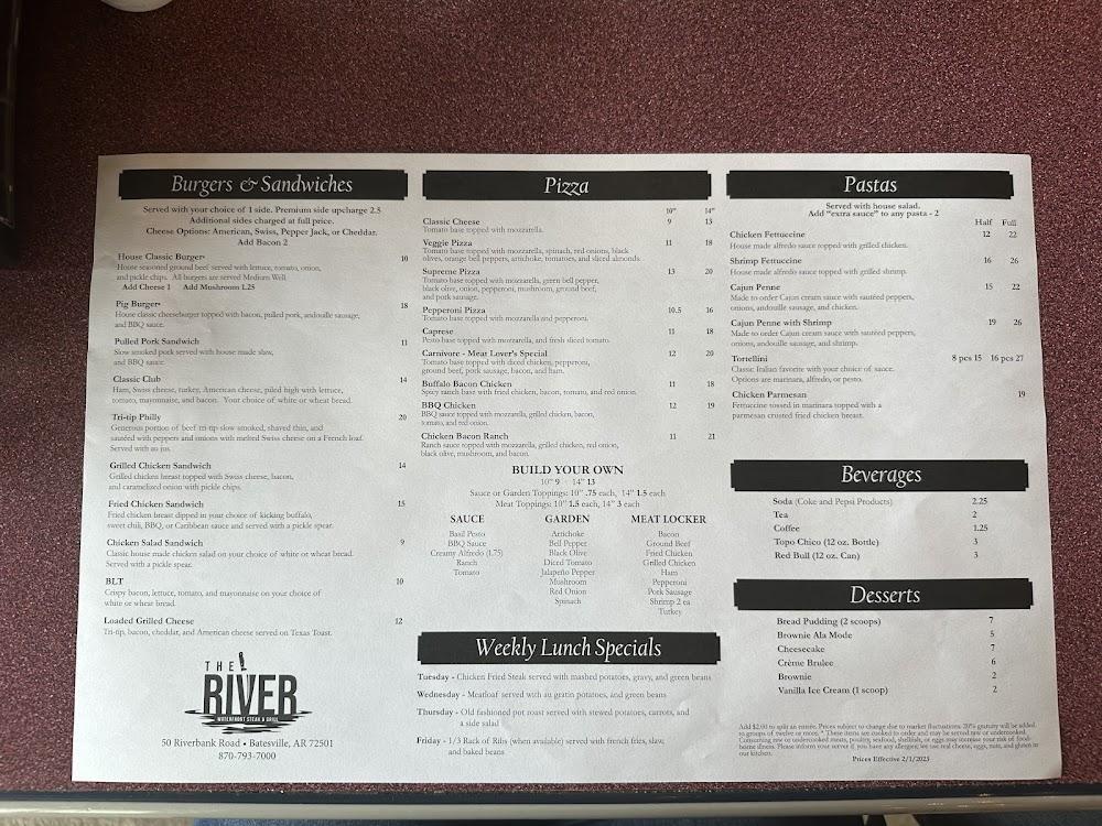 The River & Sandbar Menu image 1
