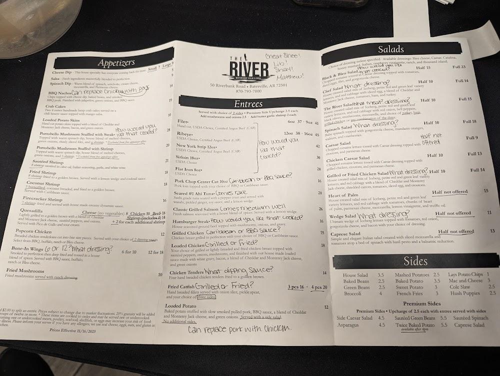 The River & Sandbar Menu image 2
